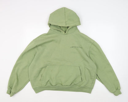 Mens UK Size M boohooMAN Green Pullover Hoodie
