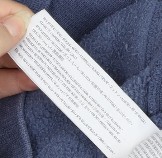 Hollister Blue Unisex Pullover Hoodie XS