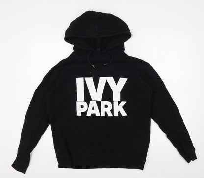 Unisex Adults UK Size XS IVY PARK Black Pullover Hoodie