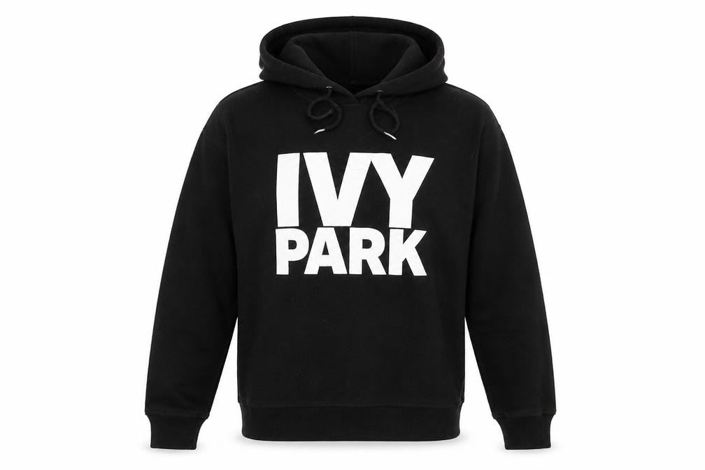 Unisex Adults UK Size XS IVY PARK Black Pullover Hoodie