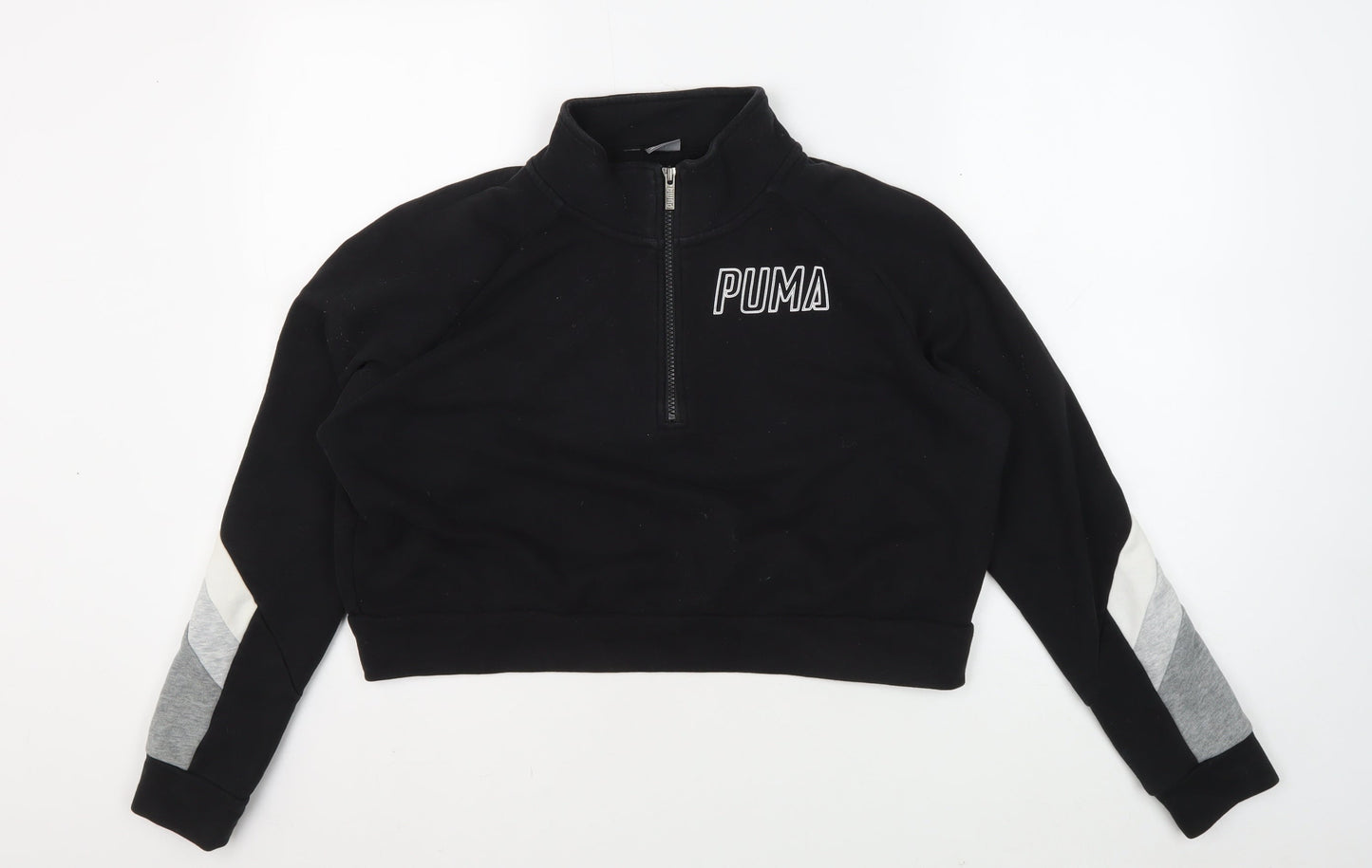 Puma Women's Black XS 1/4 Zip Sweatshirt Pullover
