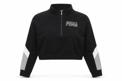 Womens UK Size XS PUMA Black Pullover Sweatshirt