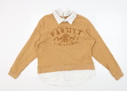 Womens UK Size M NEXT Brown Pullover Jumper