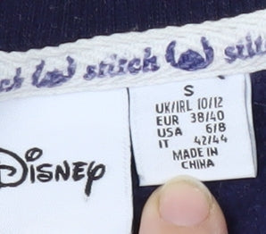 Unisex Adults UK Size S Disney Blue Pullover Sweatshirt