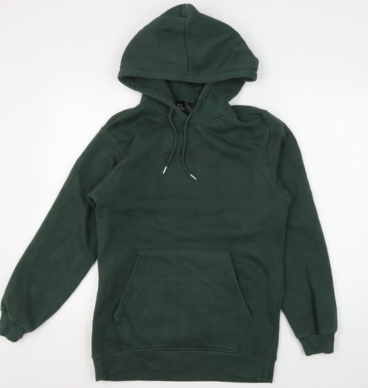 Mens UK Size S Criminal Damage Green Pullover Hoodie