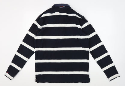 Tommy Hilfiger Men's Blue Stripe Polo M