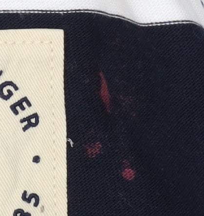 Tommy Hilfiger Men's Blue Stripe Polo M