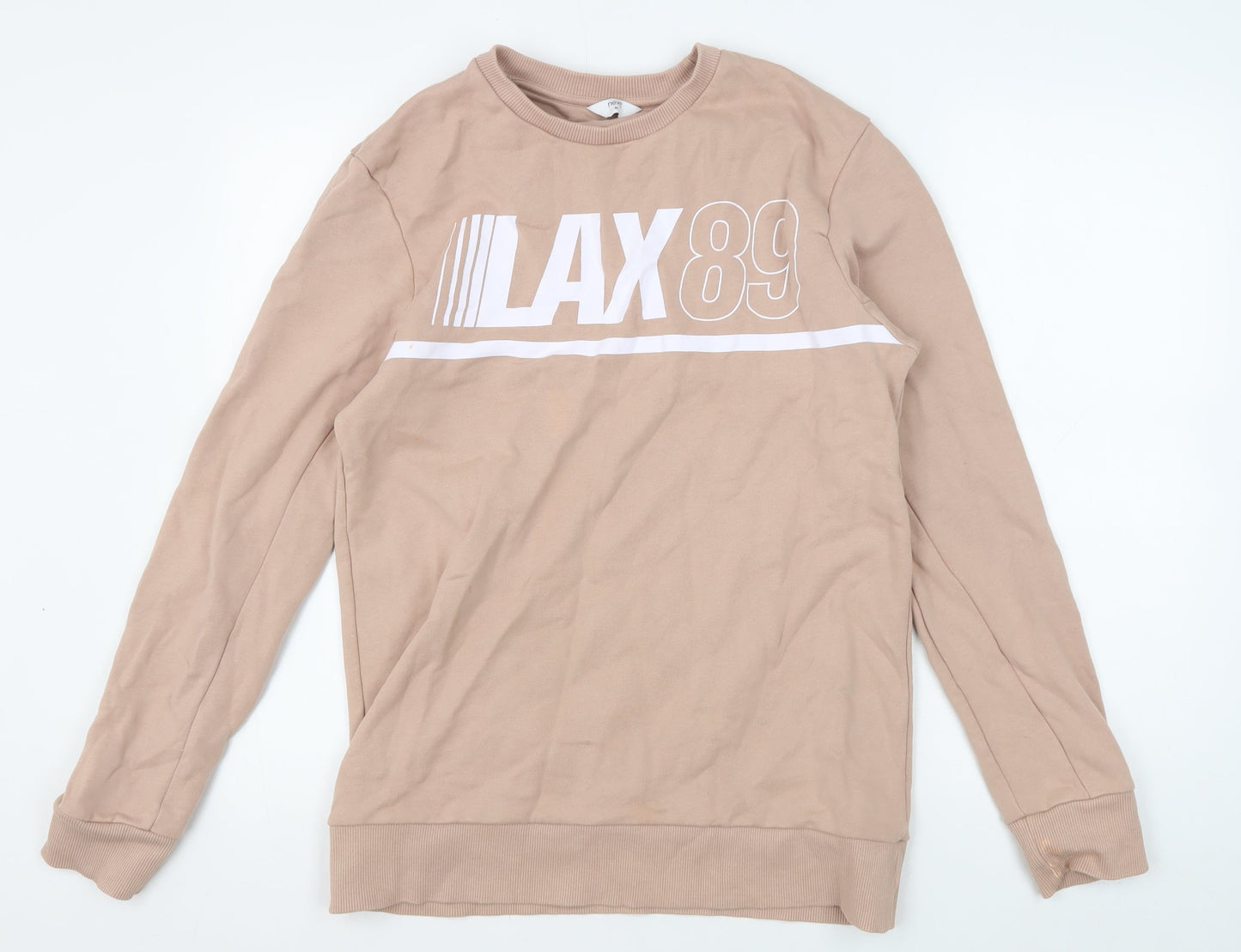 Mens UK Size M NEXT Beige Pullover Sweatshirt