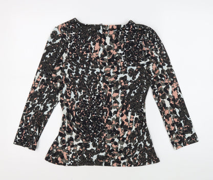Laura Ashley Women’s Multicoloured Animal Print Wrap Blouse