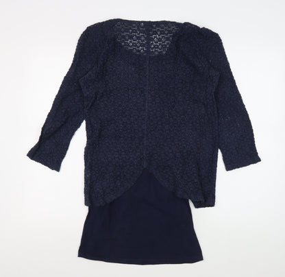 FatFace Women's Blue Crochet Camisole Blouse Size 10