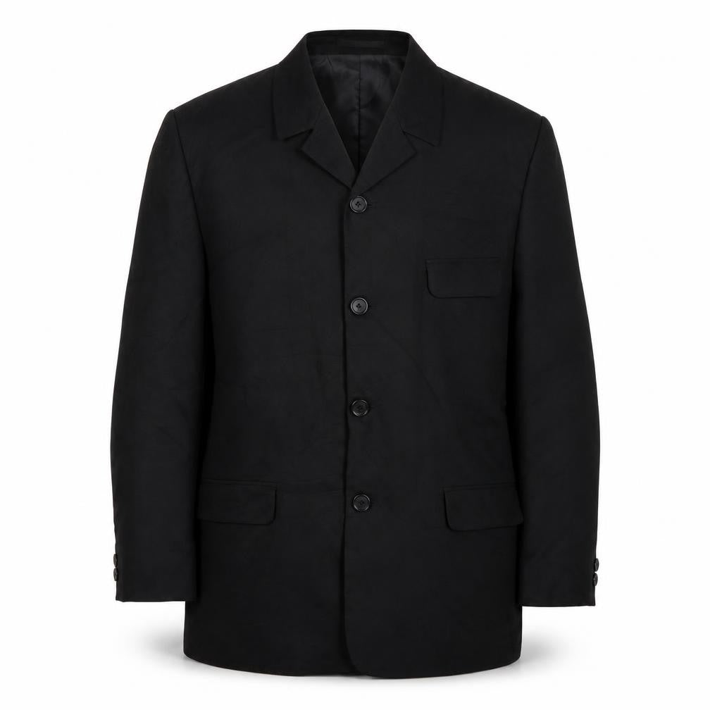 Mens UK Size 42 Jeff Banks Regular Black Suit Jacket