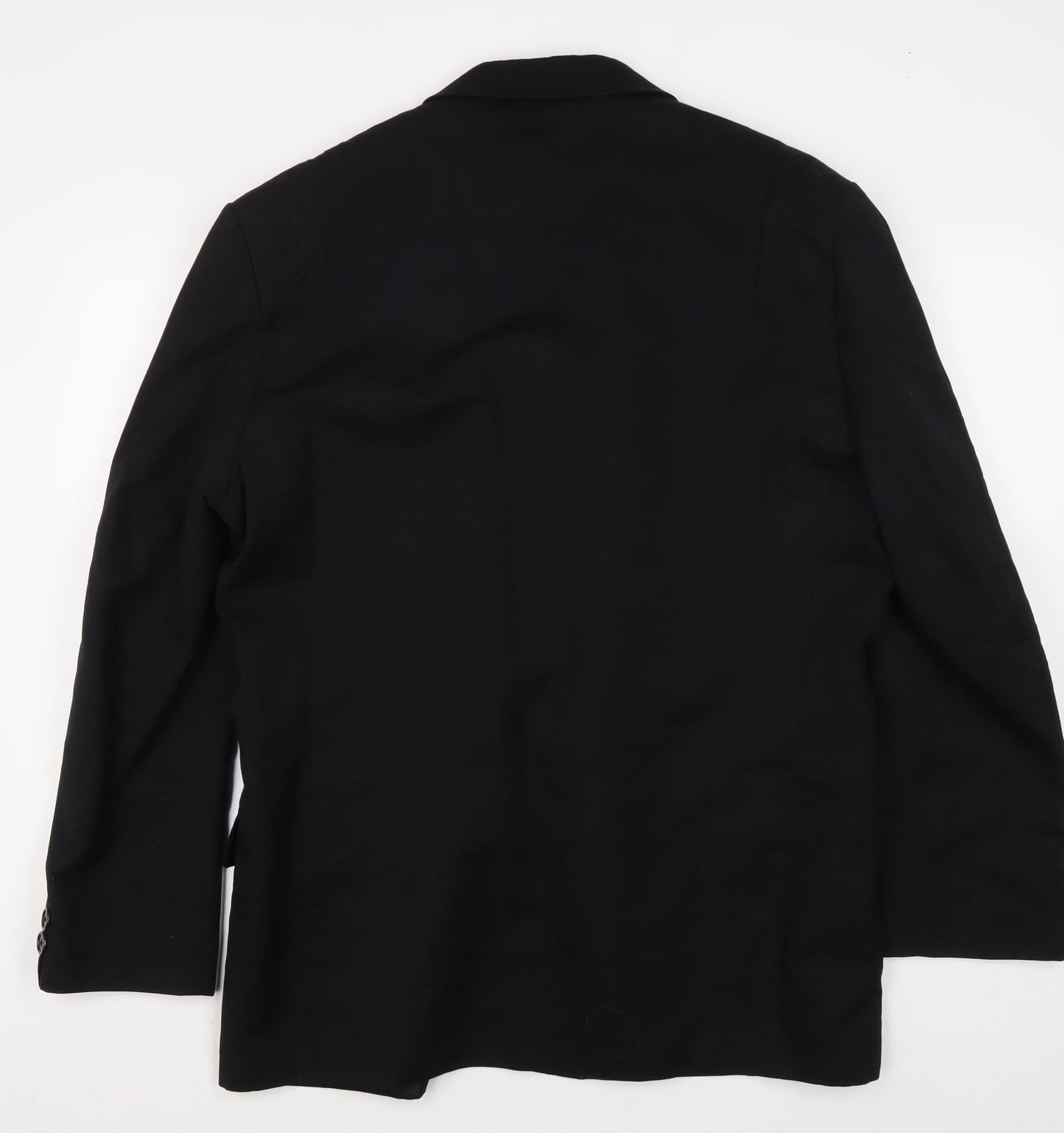 Mens UK Size 42 Jeff Banks Regular Black Suit Jacket