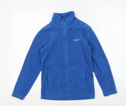 Gelert Boys Blue Basic Jacket, Size 9-10 Years, Full Zip