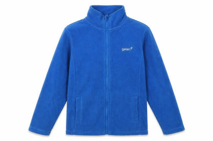 Front view of Gelert boys’ blue basic jacket, size 9-10, years, full zip