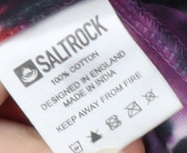 Womens UK Size 8 Saltrock Multicoloured Basic T-Shirt