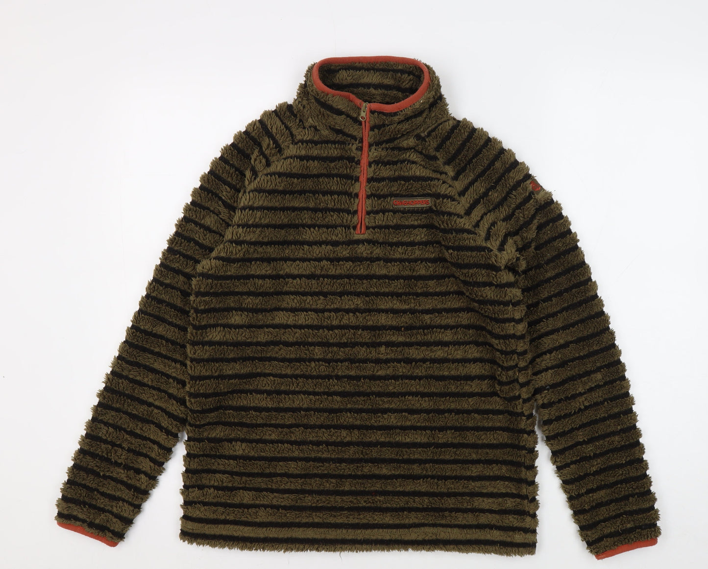 Craghoppers Boys Green Striped Fleece Sweatshirt 13