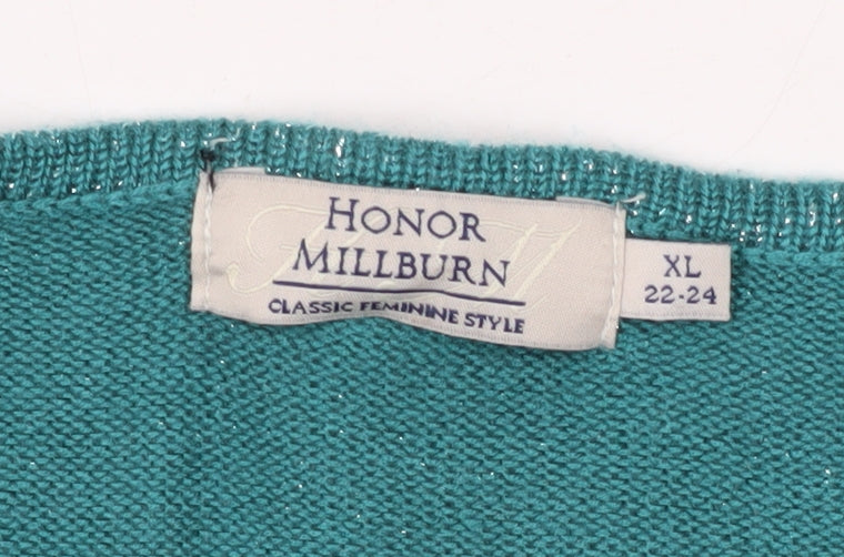 Honor Millburn Women's Green Plus Pullover Jumper XL