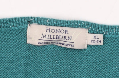 Honor Millburn Women's Green Plus Pullover Jumper XL