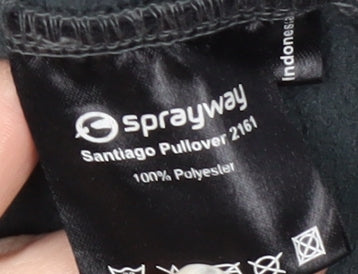 Mens UK Size L Sprayway Black Pullover Sweatshirt