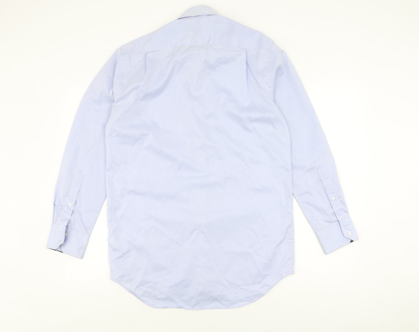 Paul Costelloe Men's Blue Long Sleeve Shirt Size 15