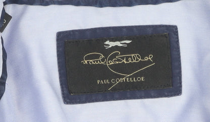 Paul Costelloe Men's Blue Long Sleeve Shirt Size 15