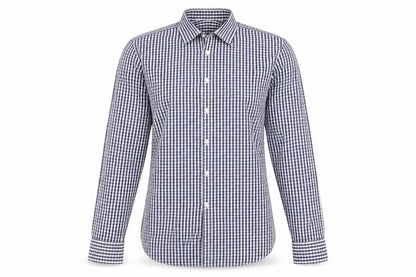 Osborne Men's Blue Check Classic Fit Shirt Size 16