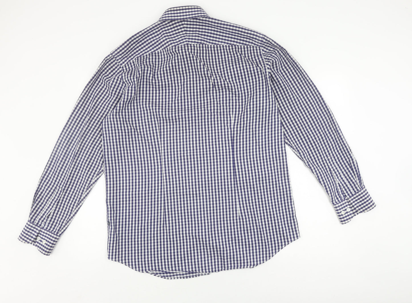 Osborne Men's Blue Check Classic Fit Shirt Size 16