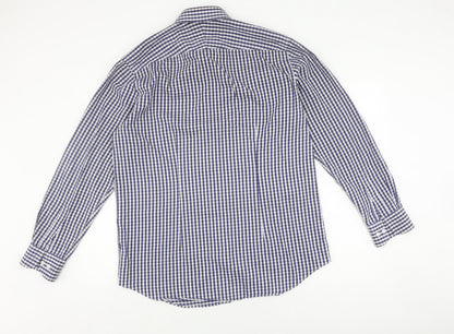 Osborne Men's Blue Check Classic Fit Shirt Size 16