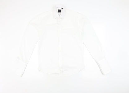 Mens UK Collar Size 14 Dobell Smart White  Dress Shirt