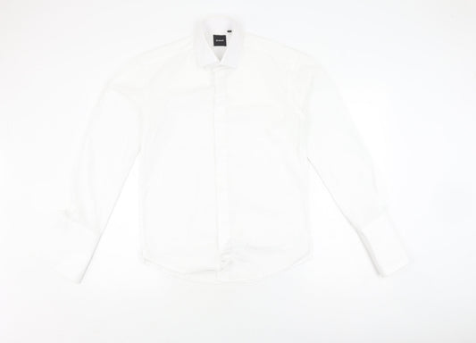 Mens UK Collar Size 14 Dobell Smart White  Dress Shirt