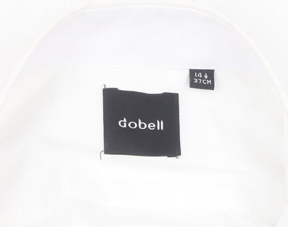 Mens UK Collar Size 14 Dobell Smart White  Dress Shirt