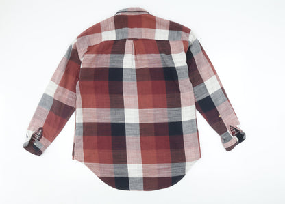 Next Women's Multicoloured Plaid Button-Up Shirt