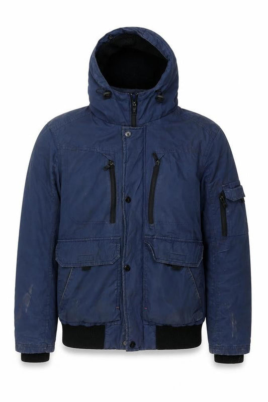 Mens UK Size S Blue Inc Blue Basic Jacket