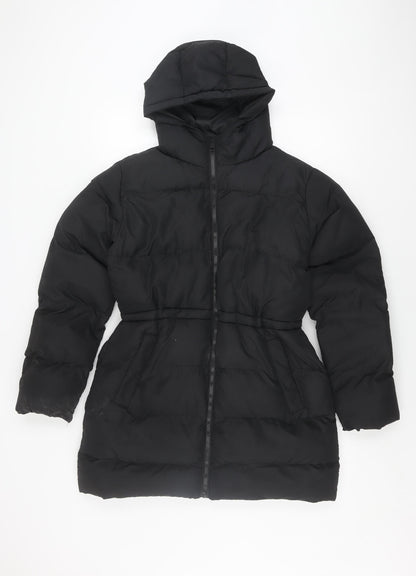 Womens UK Size 10 Brave Soul Black Puffer Jacket