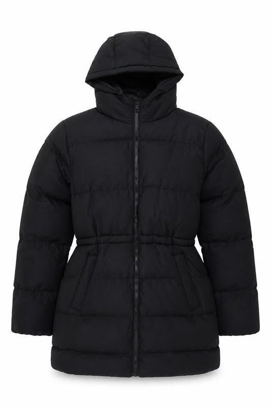 Womens UK Size 10 Brave Soul Black Puffer Jacket