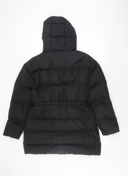 Womens UK Size 10 Brave Soul Black Puffer Jacket