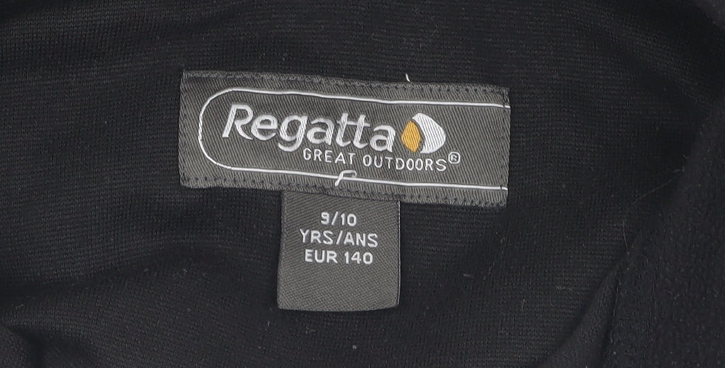Regatta Boys Black Fleece Full Zip Sweatshirt 9-10 Years