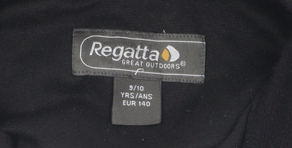 Regatta Boys Black Fleece Full Zip Sweatshirt 9-10 Years