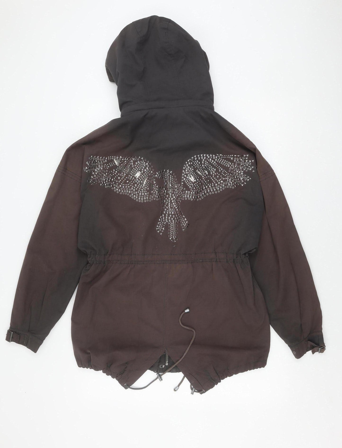 Pepe Jeans Women's Brown Parka Jacket, Size S, Winter Ready