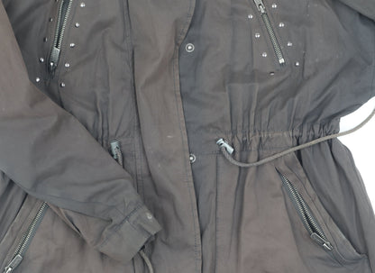 Pepe Jeans Women's Brown Parka Jacket, Size S, Winter Ready