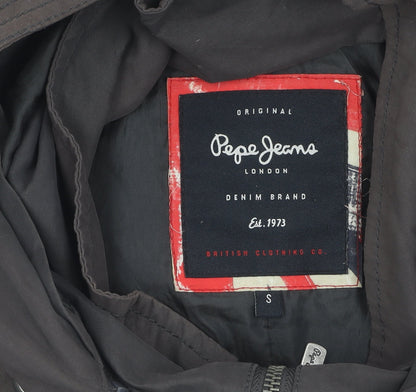 Pepe Jeans Women's Brown Parka Jacket, Size S, Winter Ready