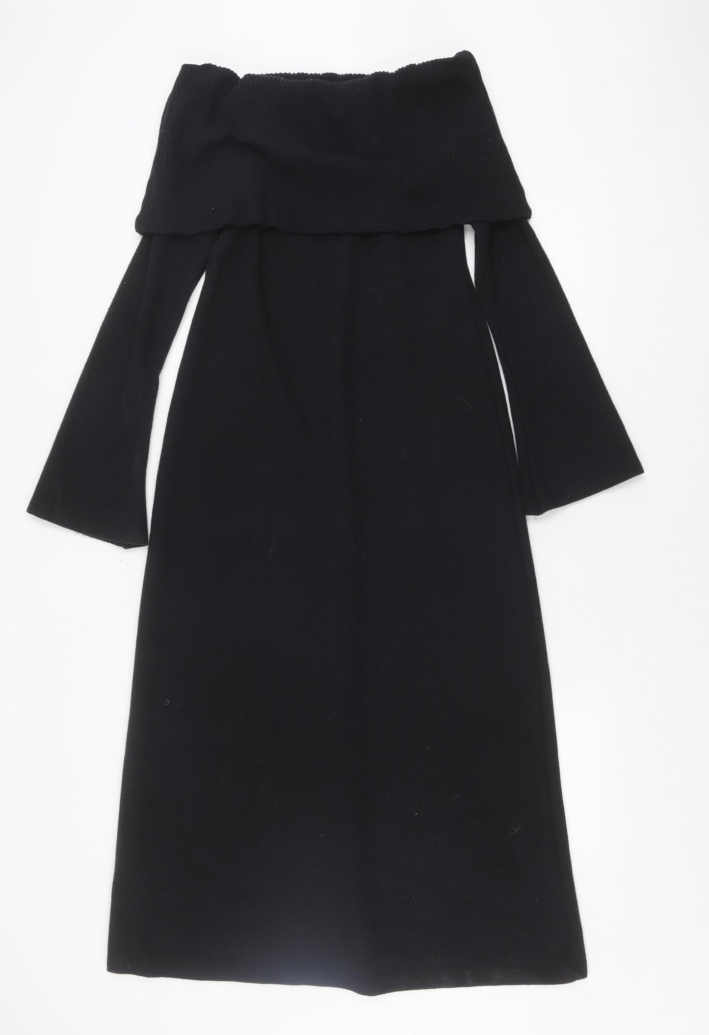 ASOS Black Sheath Dress, Women’s 10, Cowl Neck