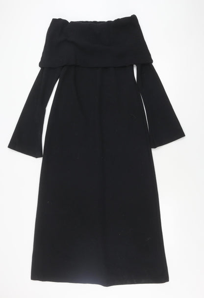 ASOS Black Sheath Dress, Women’s 10, Cowl Neck