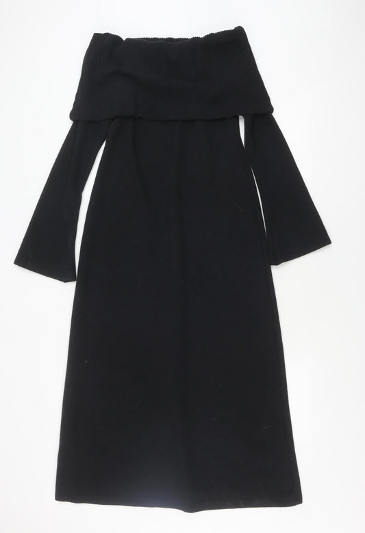 ASOS Black Sheath Dress, Women’s 10, Cowl Neck