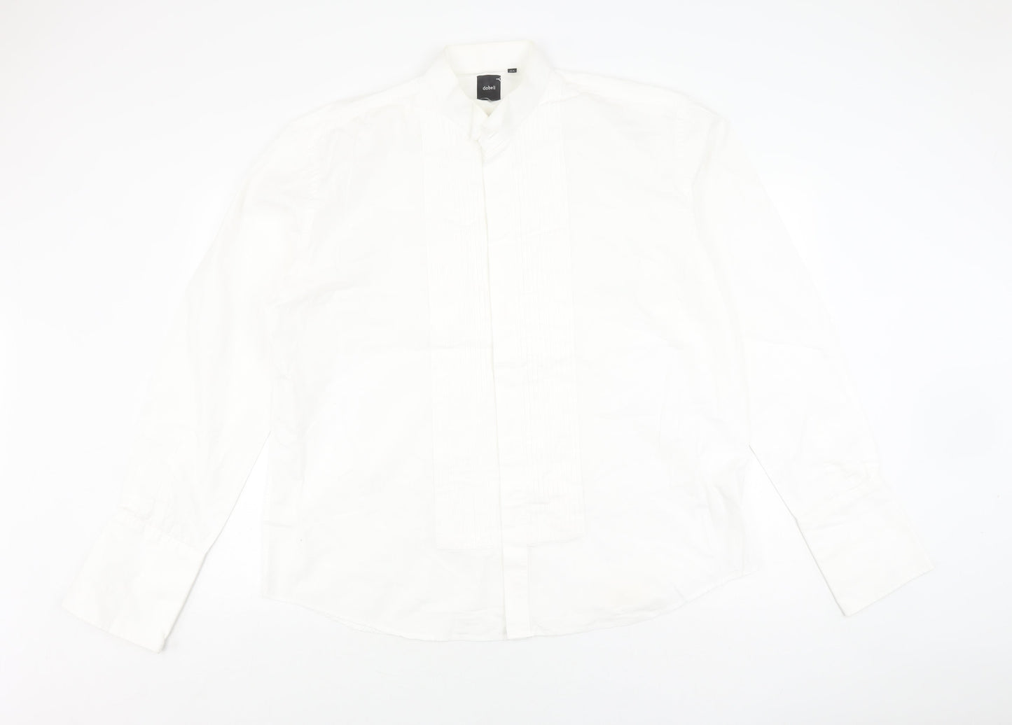 Mens UK Collar Size 17.5 Dobell Smart White  Dress Shirt