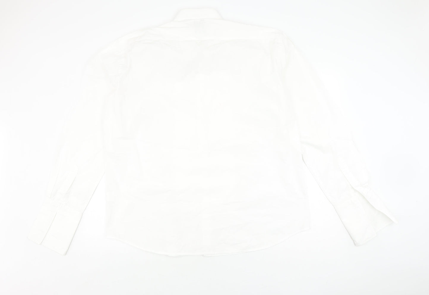 Mens UK Collar Size 17.5 Dobell Smart White  Dress Shirt