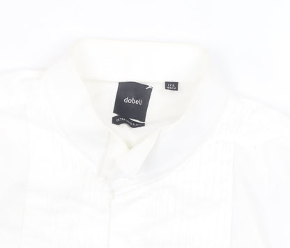 Mens UK Collar Size 17.5 Dobell Smart White  Dress Shirt