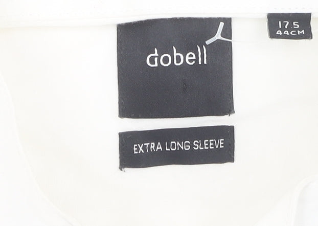 Mens UK Collar Size 17.5 Dobell Smart White  Dress Shirt
