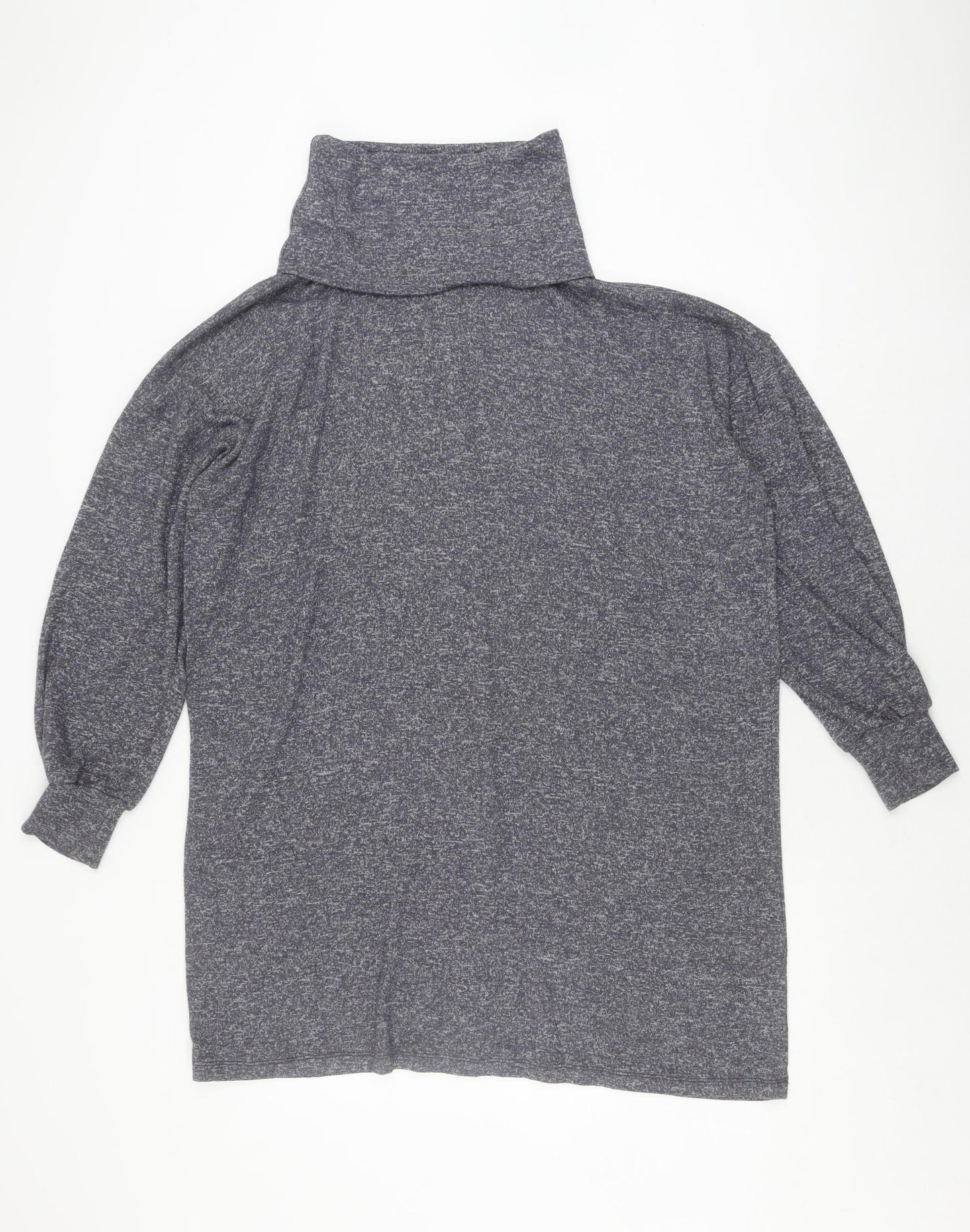ASOS DESIGN Women’s Grey High Neck Jumper Dress, Size 10