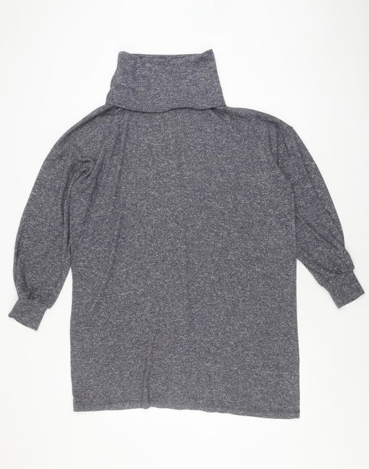 ASOS DESIGN Women’s Grey High Neck Jumper Dress, Size 10